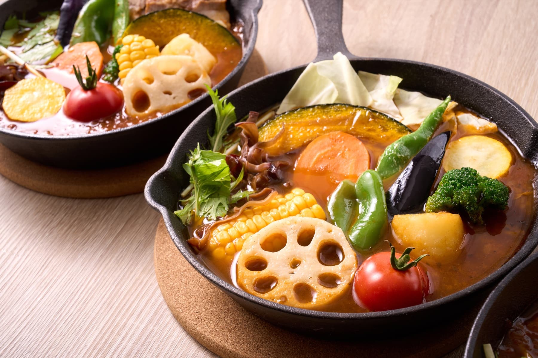 白石農園の野菜をふんだんに使ったスープカレー